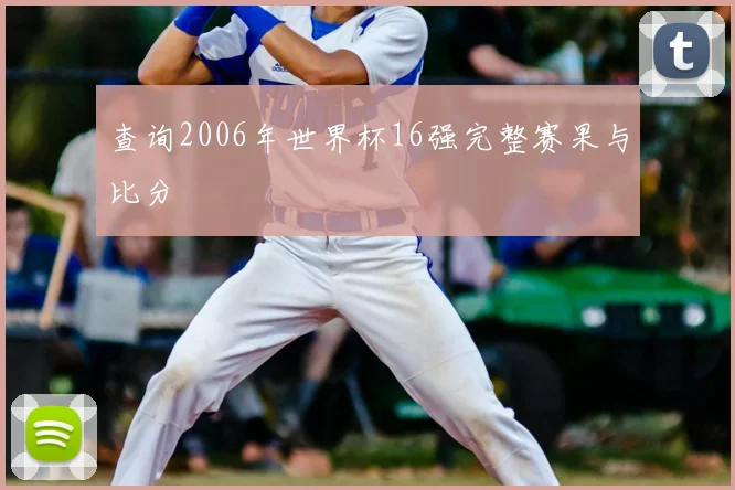 查询2006年世界杯16强完整赛果与比分