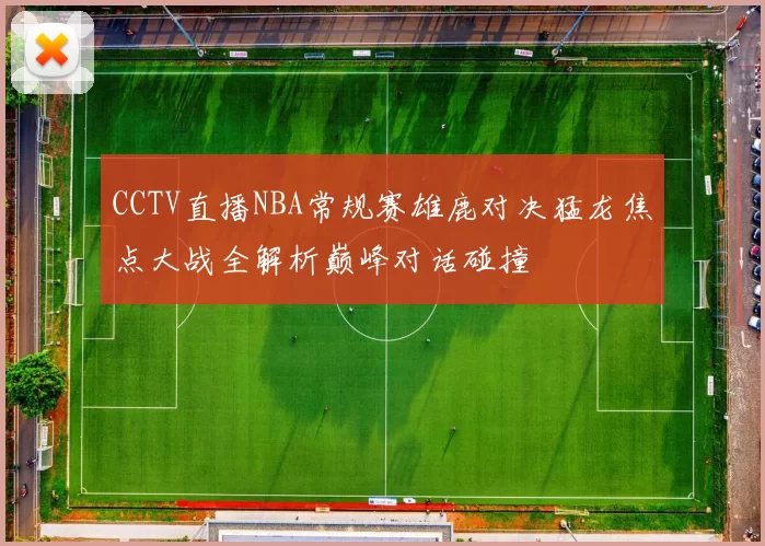 CCTV直播NBA常规赛雄鹿对决猛龙焦点大战全解析巅峰对话碰撞
