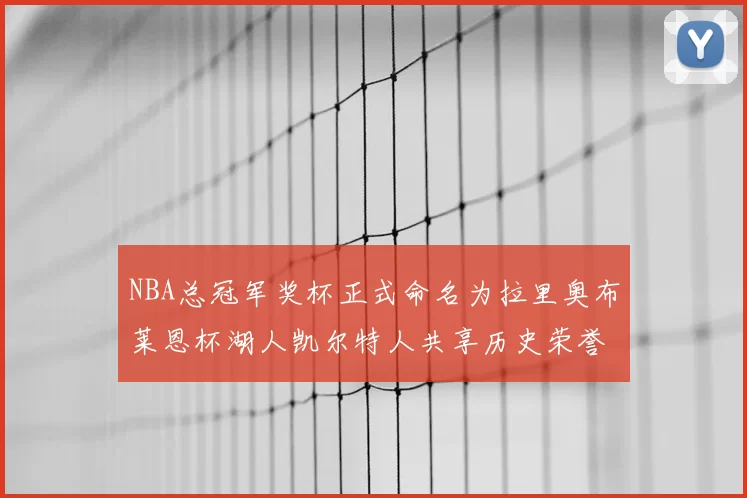 NBA总冠军奖杯正式命名为拉里奥布莱恩杯湖人凯尔特人共享历史荣誉