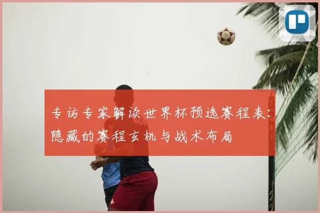 专访专家解读世界杯预选赛程表:隐藏的赛程玄机与战术布局